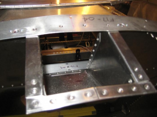 Looking down the filler area. Any fuel that spills goes right into the cockpit, along with wind!!