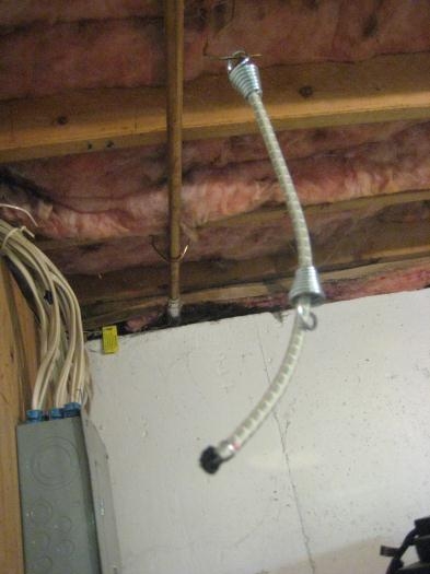 Bungee with Plasti-grip ends drying.