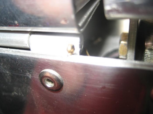 First flap hinge cotter pin installed.