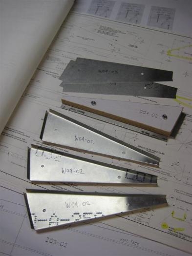 W04 parts bent on form blocks, but not yet with the seaming pliers.