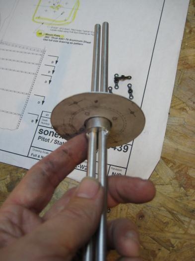 Plate goes over fat part of pitot base, and will be mounted from the exterior