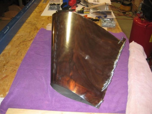 Trailing edges clecoed.