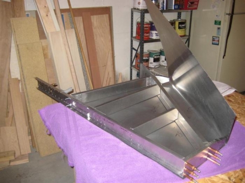 Frame loosely laid inside the skin