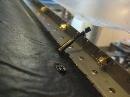 OAT from windscreen and through glare shield.