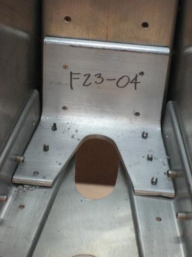 F23-04 with all holes drilled.