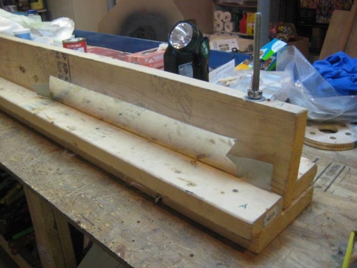 Is used to bend the fairings. The polished face is facing you.