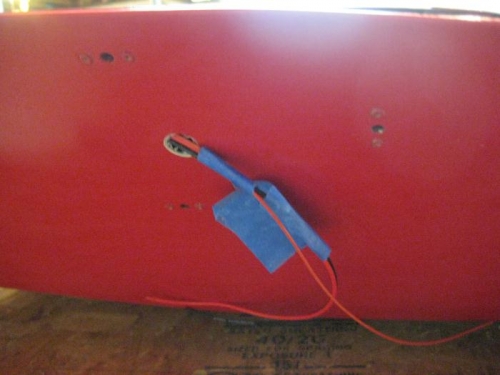 Wingtip light wires out the wing tip