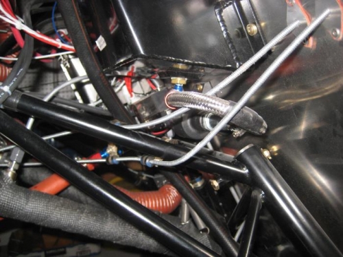 Slightly re-routed throttle cable