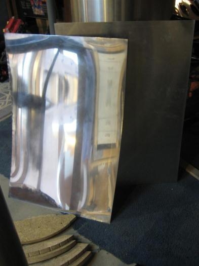 Polished on the left; unpolished on the right