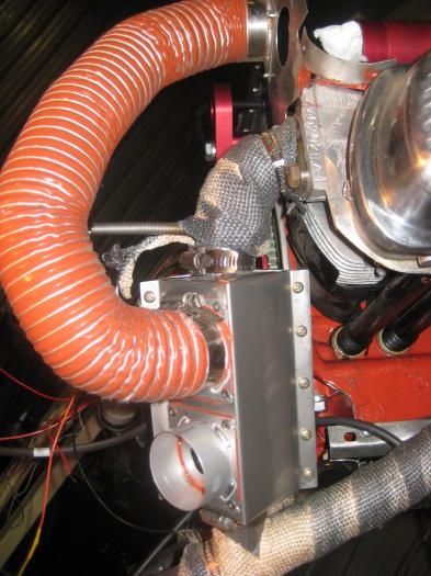 Muff with the upper Scat tubing in place