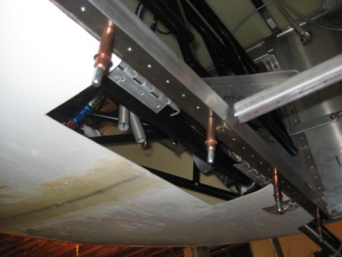 Cowl on the airframe.