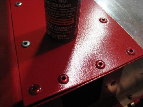 3 closest rivet heads have Subaru touch up paint