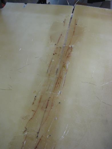 More cowl fiberglass, to close up the joint.