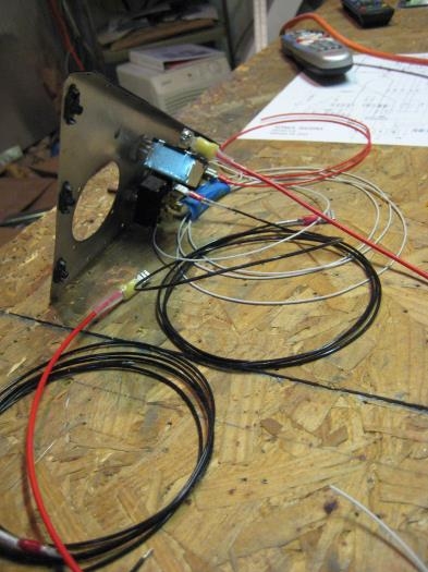 Wiring behind the left panel section