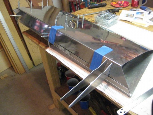 Most of the work done. The tip rib and hinge yet to go.