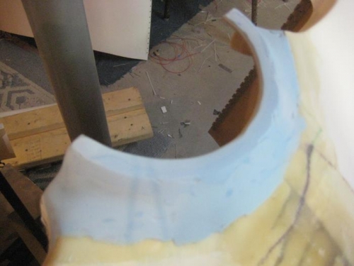 SuperFil after rasping and sanding.