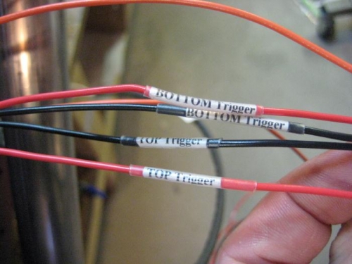 Labels on wires to coils