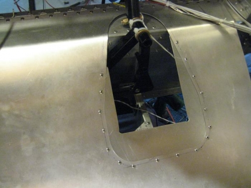 New piece added to seat pan.