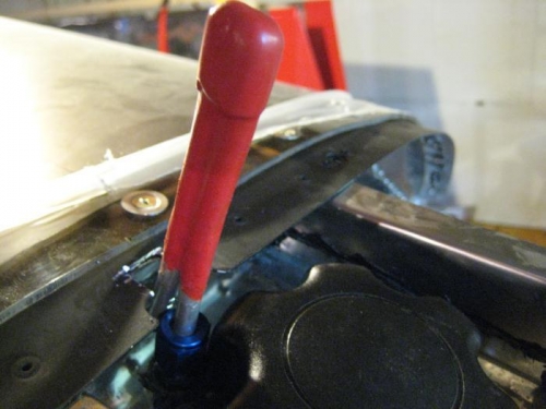 Notched cowl strap deeper to fit vent.