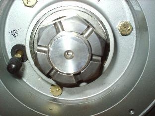 MACHINED ALIMINIUM SHAFT WITH STEEL CASTLE NUT
