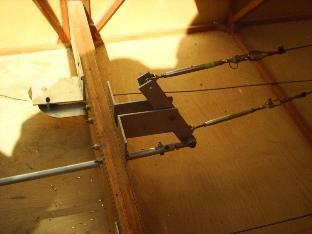 RIGHT RUDDER ROUTING PULLEY & ELEVATOR CONTROL ASSEMBLY
