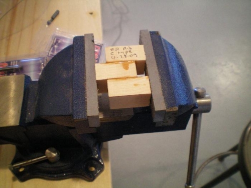 Test blocks ready to test to their breaking point.