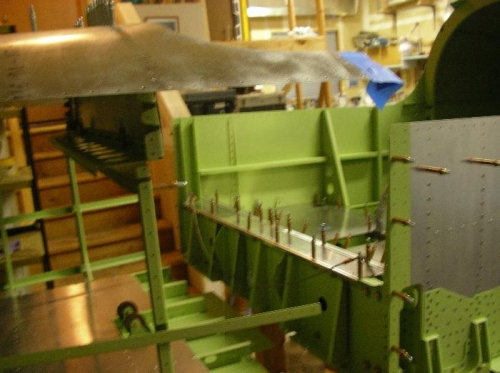 Mating the forward fuseage