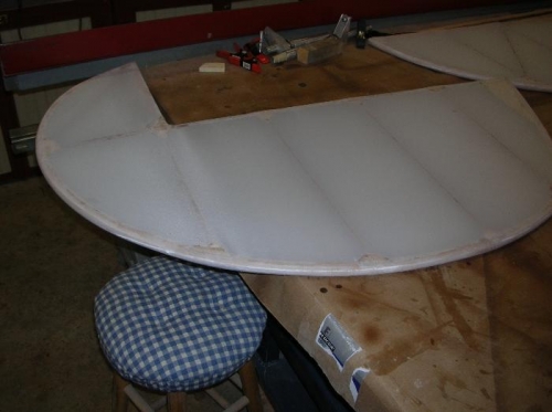 Shot of the Rudder with Fabric - only -Installed