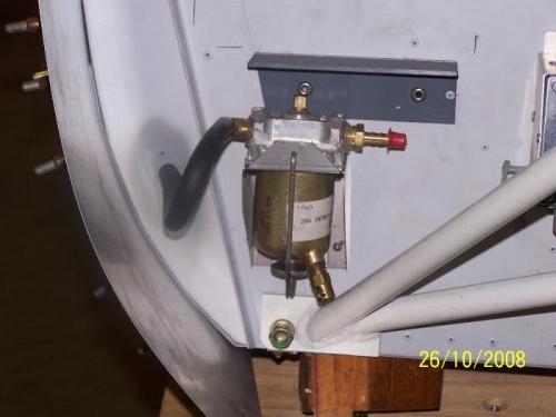 Gascolater and battery mounting base bracket.