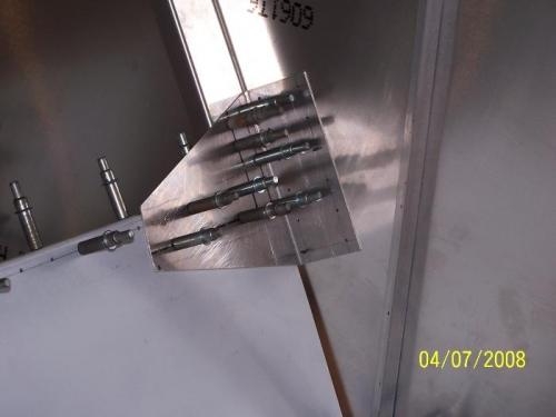 Fitting flap mount gusset.