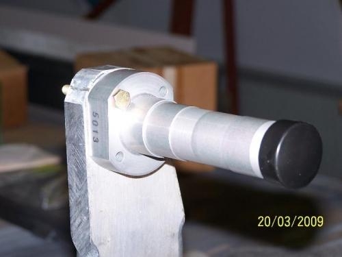 Axle fits perfectly, shaping curve with a file.