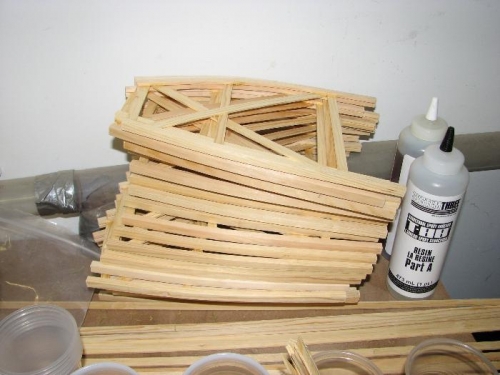 sub-ribs out of the jigs