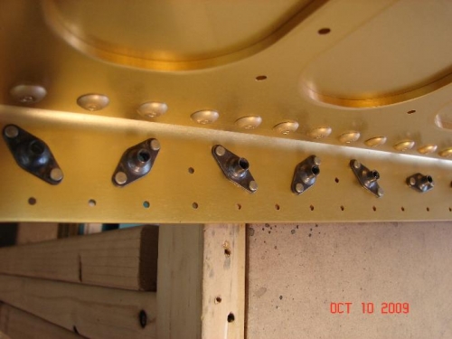Nut plate Rivets