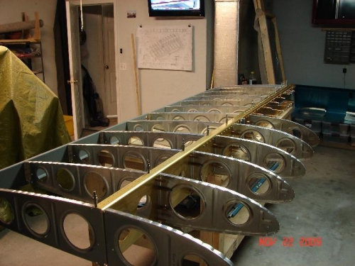Main Spar / Ribs Drilled