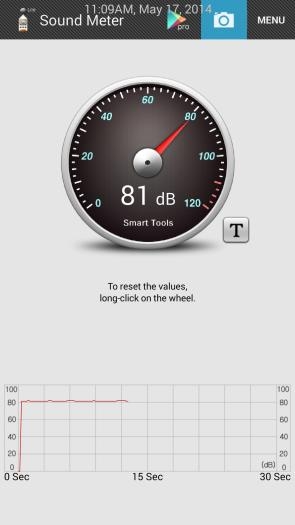 Noise Level in Cockpit