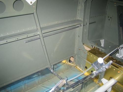 Holes Cut for Throttle Rod