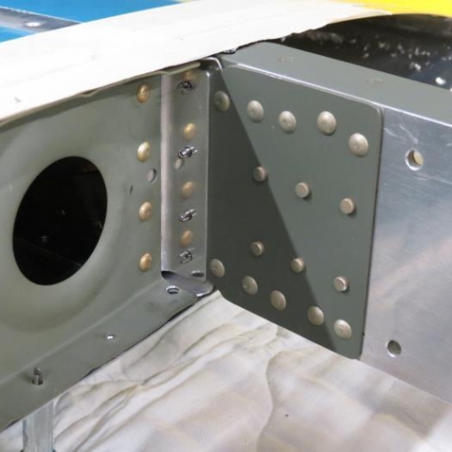 Clecoed Rib to Doubler