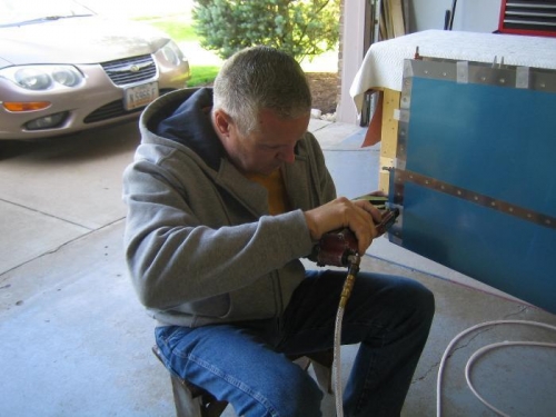 Riveting End Rib to Skin