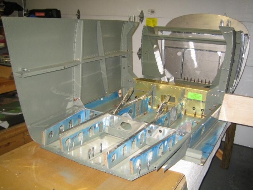 Mid Skin Clecoed to Fuselage