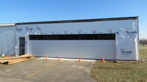 Sheeted with OSB & Tyvek