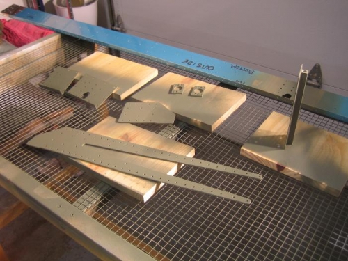 Rear Spar Parts Primed