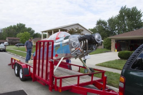 Fuselage on Trailer
