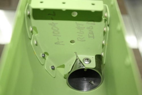 Inboard rib riveted.
