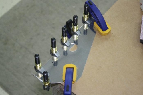 Clamped for drilling