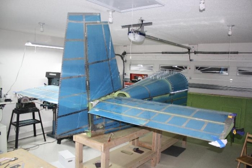 Tail Assembly after Rudder Adjustment