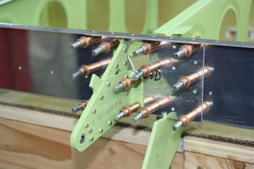 Shows Aileron Pushrod Hole Cutout