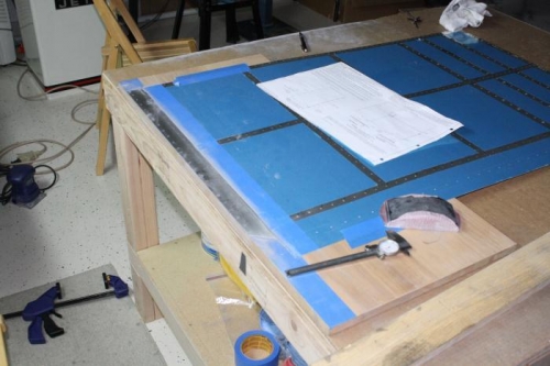 Began Sanding Inner Skin Joint