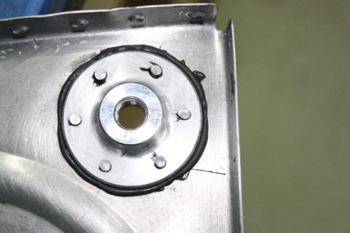 Set rivets.