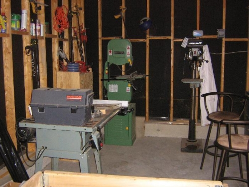 Band Saw, Drill Press, Table Saw