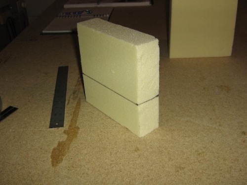 2nd foam block - before cut